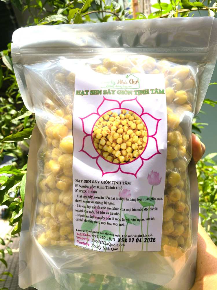 hạt sen sấy giòn